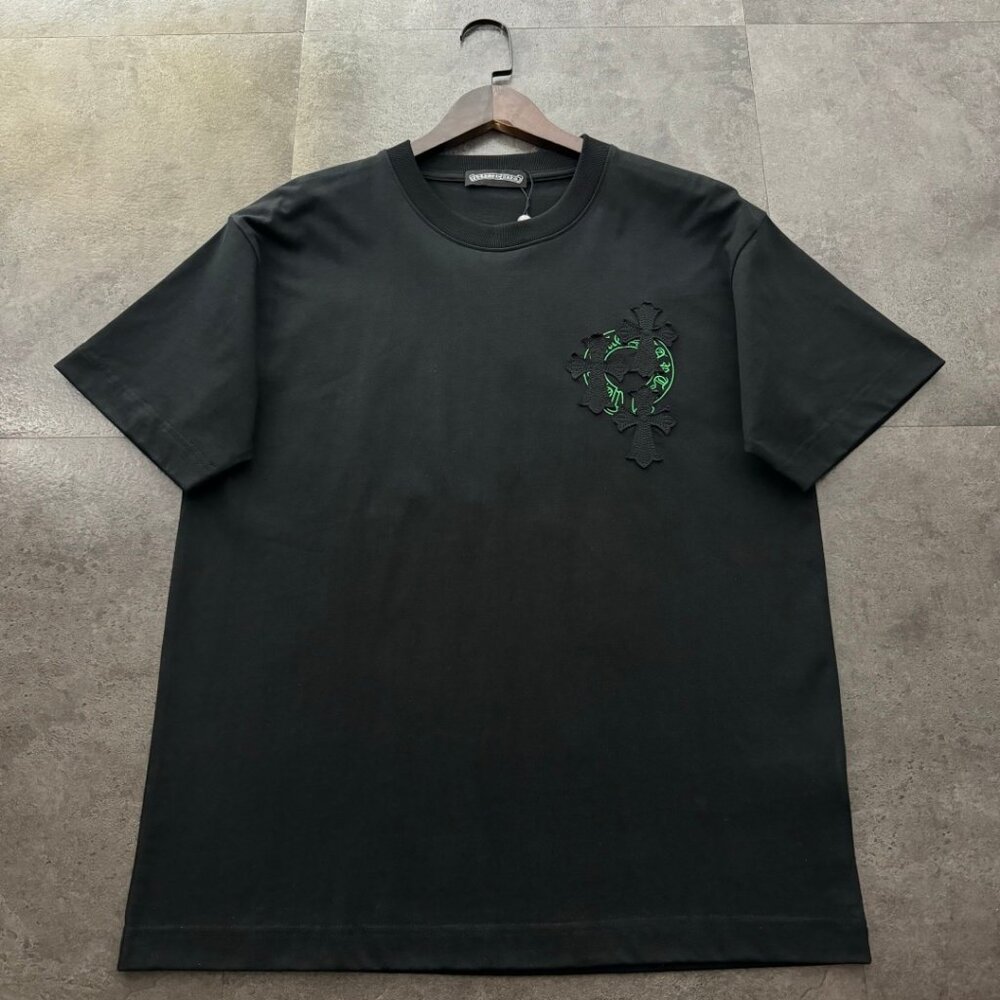 Kro Xin Collaboration 2025 New Patchwork Embroidered Short-Sleeve T-Shirt